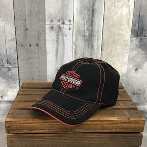 Harley Davidson Contrast Stitch Logo Stretch Cap